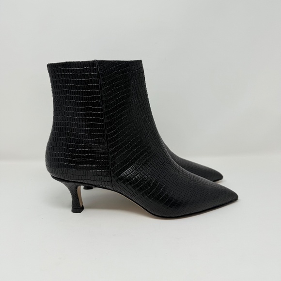 New Bruno Magli Nerina Bootie Black Snake Sz 7.5 - Picture 3 of 13